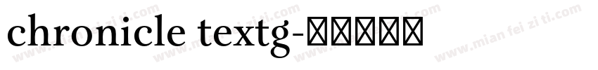 chronicle textg字体转换